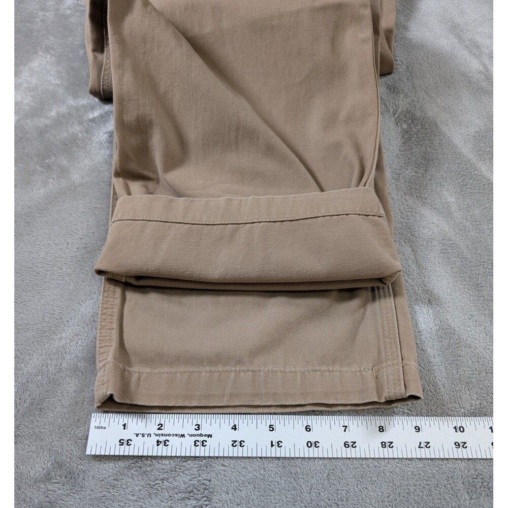 Carhartt Relaxed Straight Twill Dungaree Pants 40x30 Khaki Workwear - Picture 11 of 11
